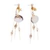 Tassel Starfish Dangle Earrings Bead Drop Earrings Fashion Jewelry Irregular Earrings  Party