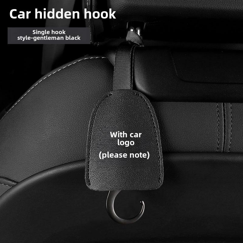 Dual-Purpose Hidden Car Seat Headrest Hook
