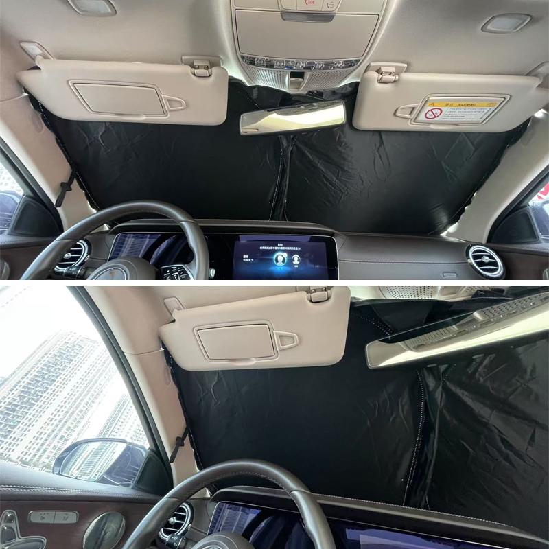 Car Front Windshield Sunshade For Mercedes Benz C E S GLC GLE CLA CLS A GLA GLB GLS SLK G Class UV Protection Sun Shade