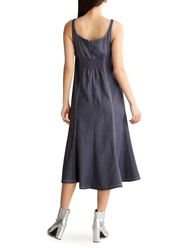 Jill by Jill Stuart Women's Casual Dress, Denim-Like Series, Navy