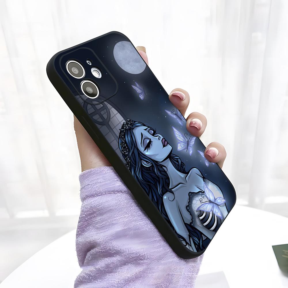 

Tim Burton C-Corpse Bride Phone Case For IPhone 17 Pro Max 15 Pro 16 14 Plus 12 13 Mini 11 Pro Shockproof Soft Cover iPhone11 ProMax