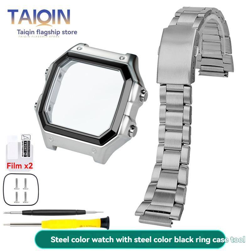 AE1200 Watch Case For Casio 3299 AE-1200WH Stainless Steel Modified Metal Shell with Waterproof Ring Black Silver Watch Case