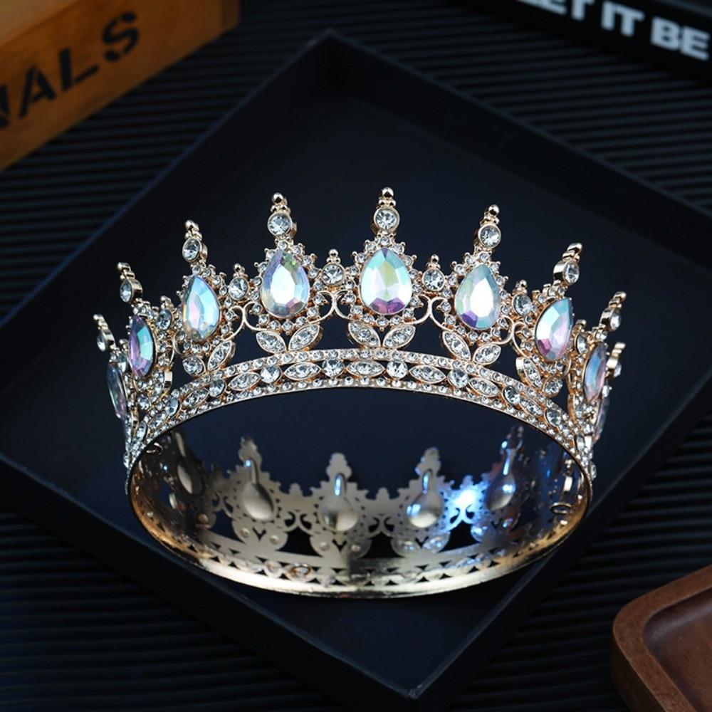 Sparkling Bridal Tiara Elegant Crystal Headpieces Queen Rhinestone Wedding Crown  Bridal Event