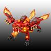 Ungiftige Sembo 4-in-1 God Of War Verwandlungs-Mech Bausteine Moc Ingenieurfahrzeug Modelle Kombinierbare Roboter-Montage Bausteine Spielzeug Geschenke