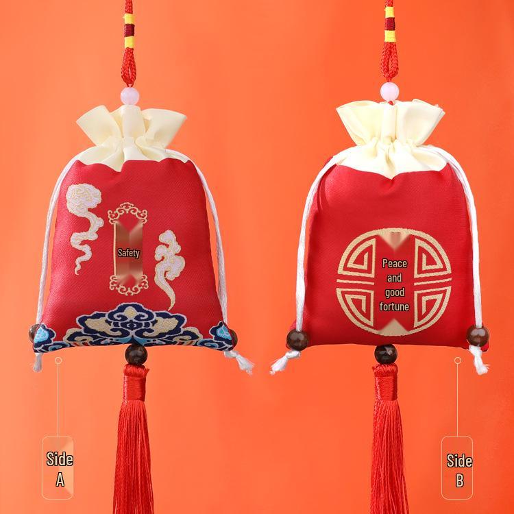 Embroidered Lavender Sachet: Dragon Boat Festival Car Pendant, Mosquito Repellent for Babies and Kids