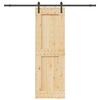 VidaXL Sliding Door and Hardware Kit 70x210 Cm Solid Pine 3332706