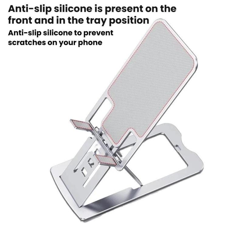 Universal Metal Desktop Phone & Tablet Stand Portable Multi‑Angle Adjustable Foldable Support Bracket