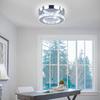 Modern Mini Led Chandelier Semi Flush Mount Crystal Lighting Ceiling Crystal Lamp for Bedrooms Dinning Rooms Hallway Round White