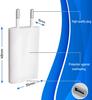 2Pcs 5V 1A USB Charger Travel Wall Charging Head Phone Adapter Portable EU Plug For Mobile Phone XS Max