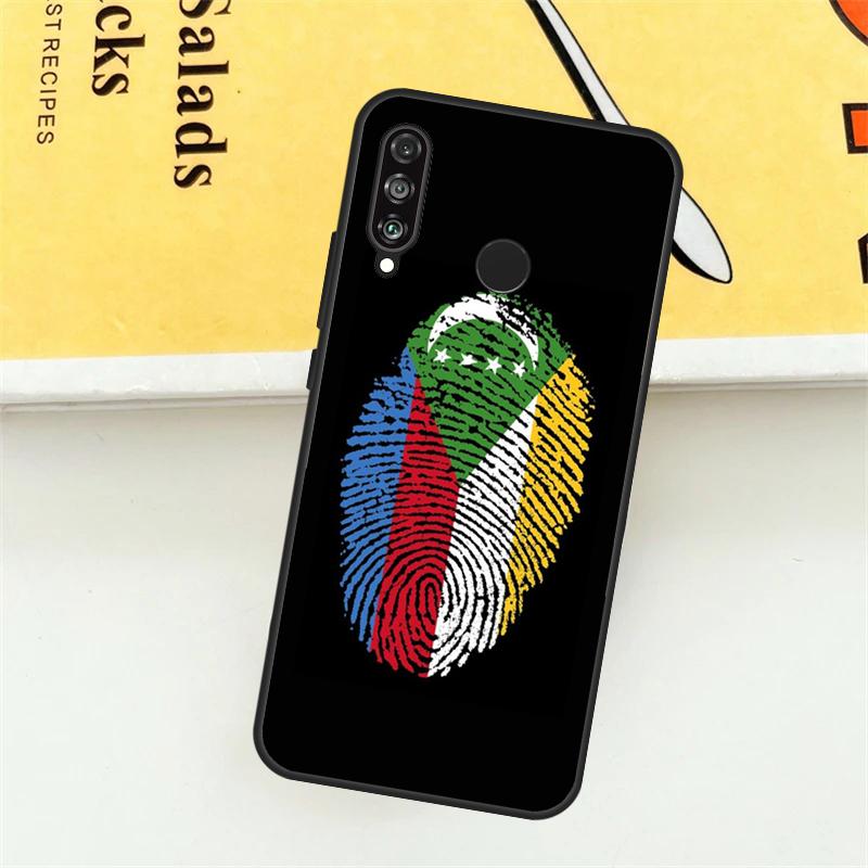 Comoros Flag For Huawei Nova 3i 7i 8i 11i Y60 Y70 Y90 Y61 Y91 Nova 11 9 10 SE P30 Pro P20 P40 Lite Case