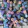 10mm Acrylic Colored Square Dice Beads for DIY Jewelry Accessories