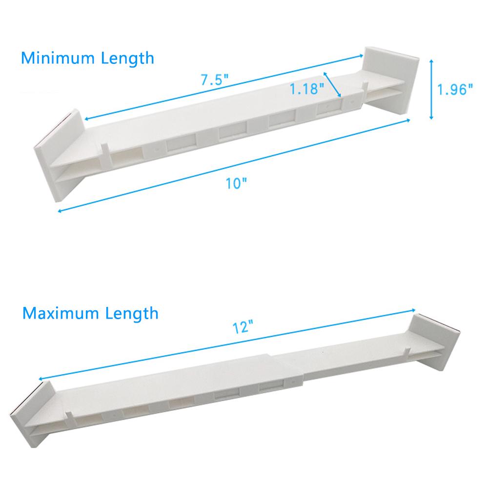 RV Travel Shower Corner Storage Bar Adjustable Length Shower Corner Shelve Stick