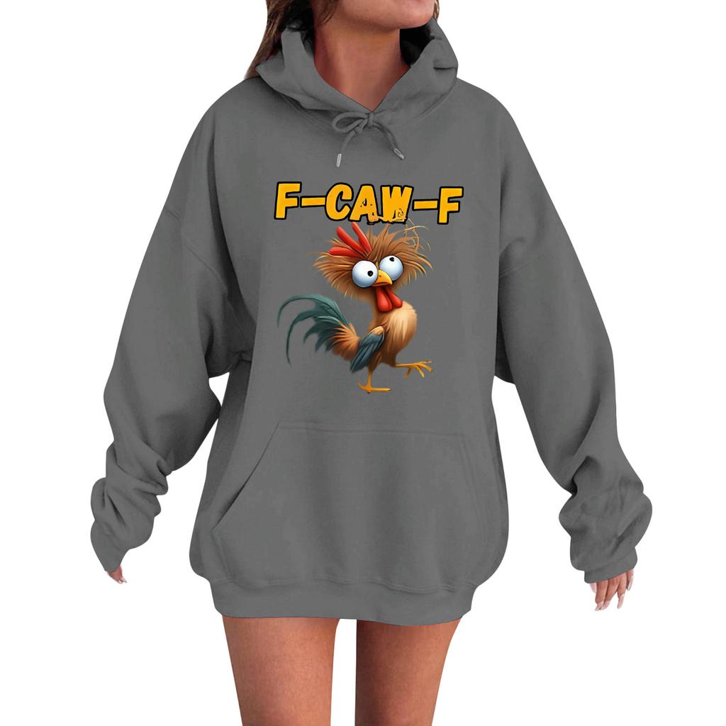 Women's Fashion Casual Long Sleeve Loose  Printed Sweatshirt