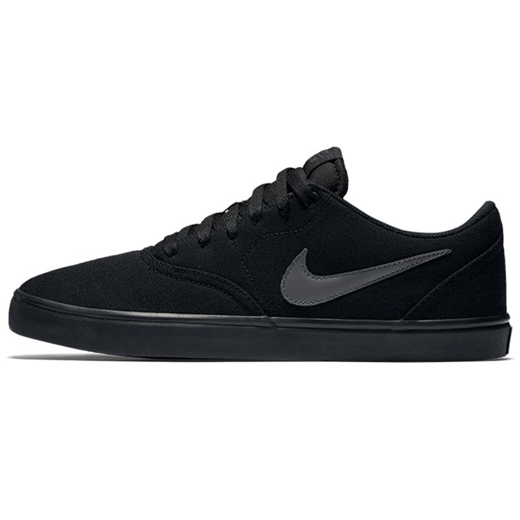 

Кроссовки унисекс Nike Check Solarsoft Canvas SB Triple Black Black-Black 843896-002