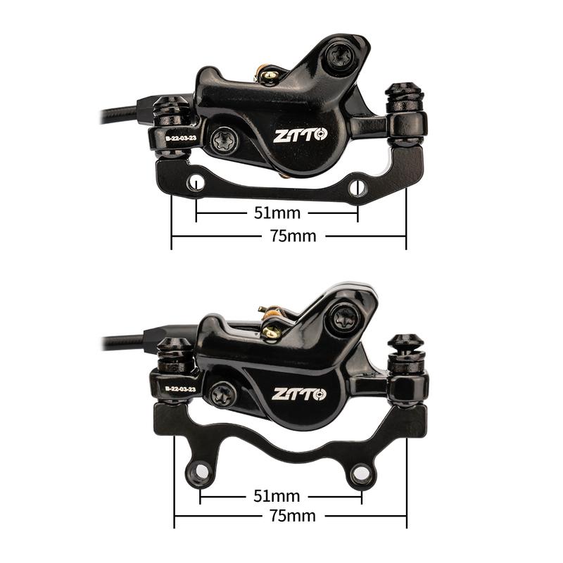 ZTTO MTB Hydraulic Disc Brake 2 Piston Oil Pressure Brakes Lightweight XC Trail Calipers Metal Pads 160 180mm Rotors M6100 M8100
