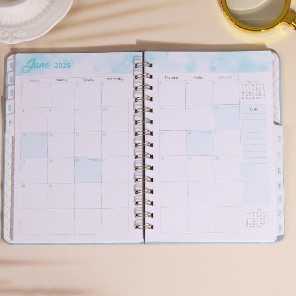 Calendar Schedules Notebooks Hard Cover Journal Daily Planner Notepad Weekly Planner  Activities