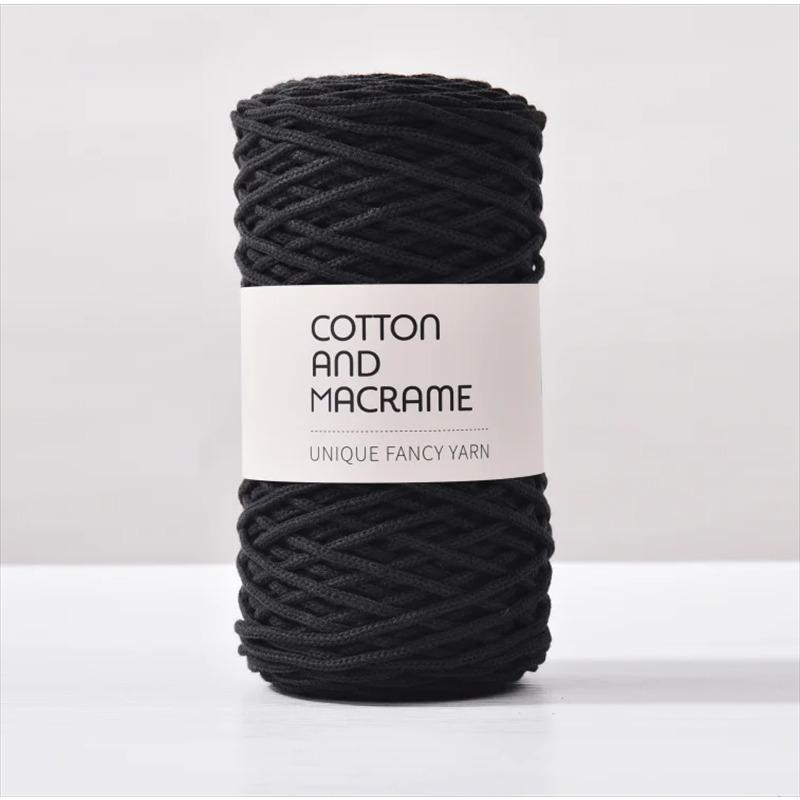 3mm Cotton Macrame Cord 130m/Roll Hand Knitting Yarn Hand Crochet Yarn Bag DIY Knitting Crochet Yarn 100% High Quality Cotton