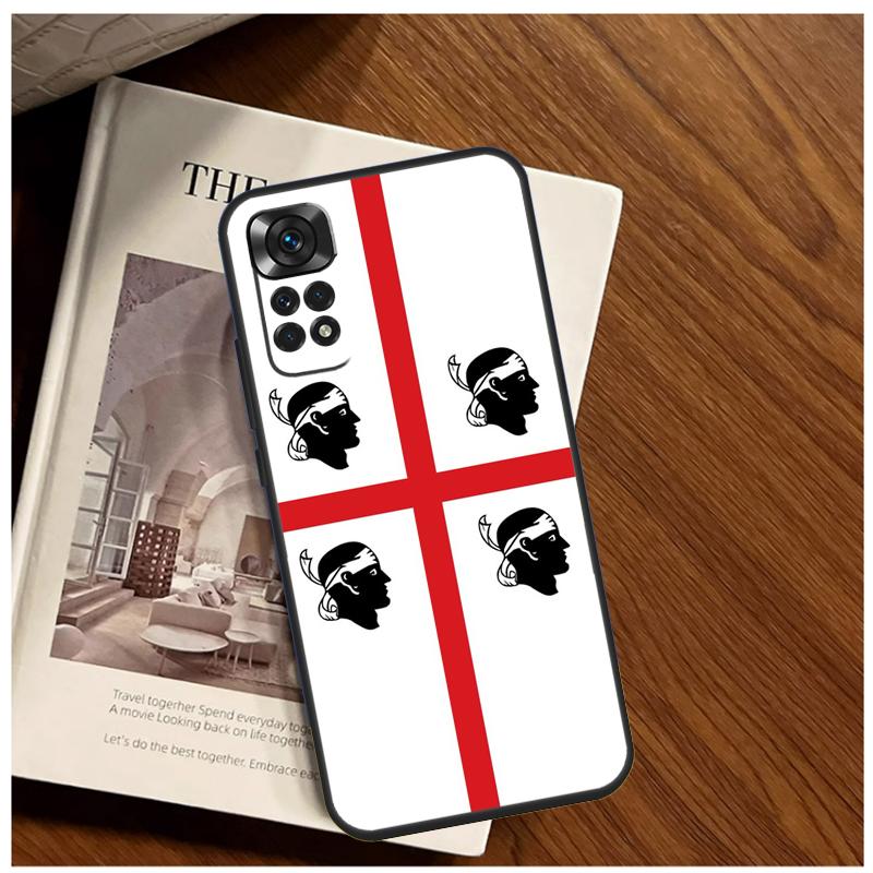Flag of Sardinia Case For Xiaomi Redmi Note 14 13 9 10 11 12 15 Pro Plus Cover For Redmi 15 C 13C 12C 10C 14C
