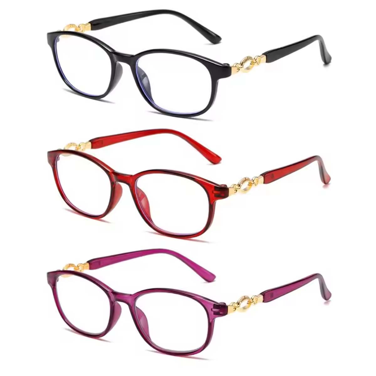 

Fashion Auto Focus Reading Glasses for Women, High Quality Presbyopia Eyeglasses Anti Blue Light Reader Farsighted