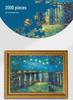 Van Gogh Starry Night 2000-Piece Jigsaw Puzzle, Extra Large, Decorative & Educational for Adults.