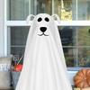 Halloween Decoration Light-Up Spooky Ghost Dog Statue Battery Operated Remote String Lights Front Door Porch Yard Lawn Decor