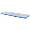 VidaXL Tapis gonflable de gymnastique avec pompe 500x100x10cm PVC Bleu