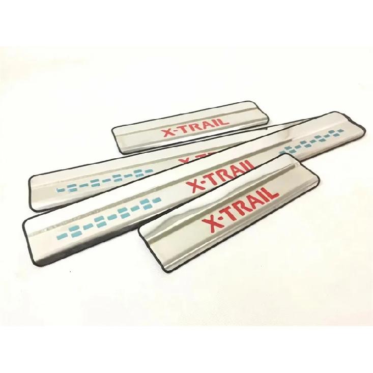 For Nissan X-Trail T32 2014 2015 2016 2017 2018   Door Sill Cover Scuff Plate Guards Protector Sticker Car Accessories
