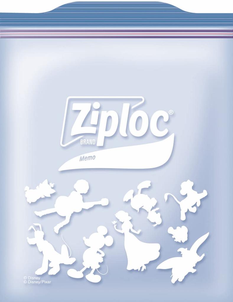 Ziploc Freezer Bags, Medium, 40 Count Disney 23