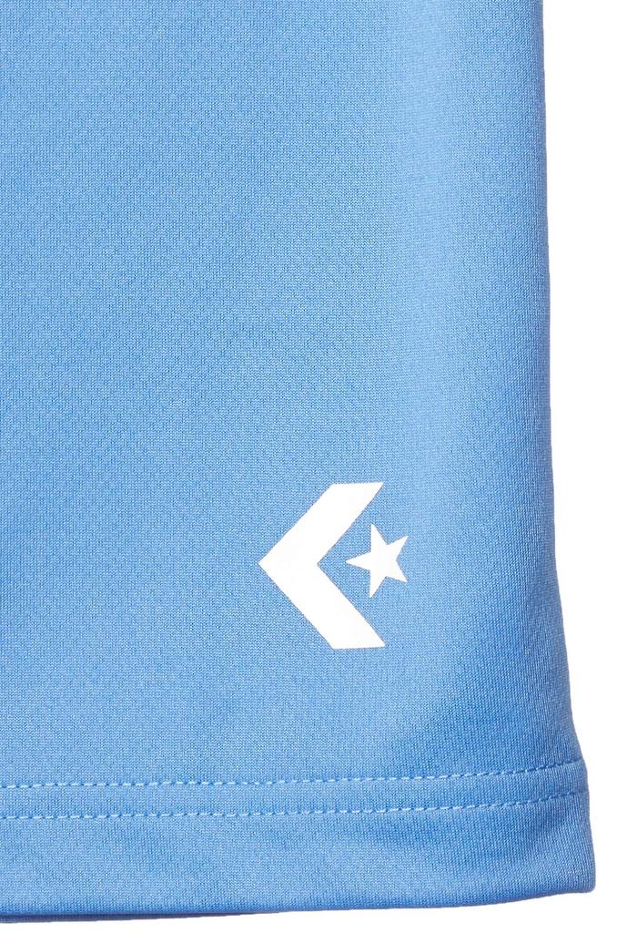 CONVERSE Basketball Short Sleeve Size S Size S To Japanese Size T-Shirt, Moisture-Wicking, Quick-Drying, Men's, Saxophone, (CB251323), (equivalent S)