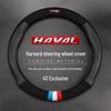 Four Seasons Leather Steering Wheel Cover for Great Wall Haval: H6, F7, H2, Big Dog, M6, H6 Coupe, M4, C30