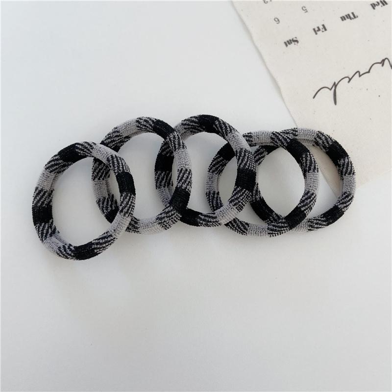 5Pcs/Set Basic Seamless Hair Tie Elastic Hair Band High Elasticity Rubber Bands Ponytail Holder Women Girls Hair Accessories