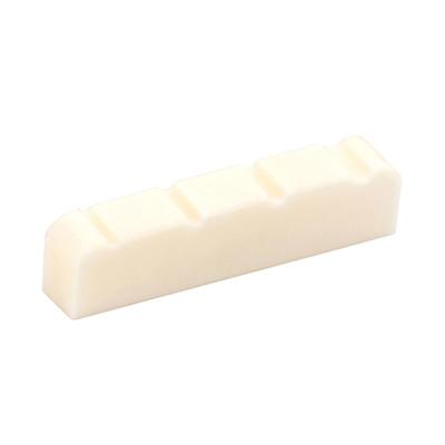 Flat Bottom Slotted Bass Bone Nut Up Saddle Modern Style Electric Bass 4 String PreSlotted Nut Replacement Parts