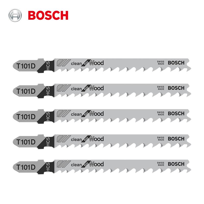 Bosch Lama per Sega Curva Liscia per Taglio Legno 100mm, 5 Pezzi per Confezione