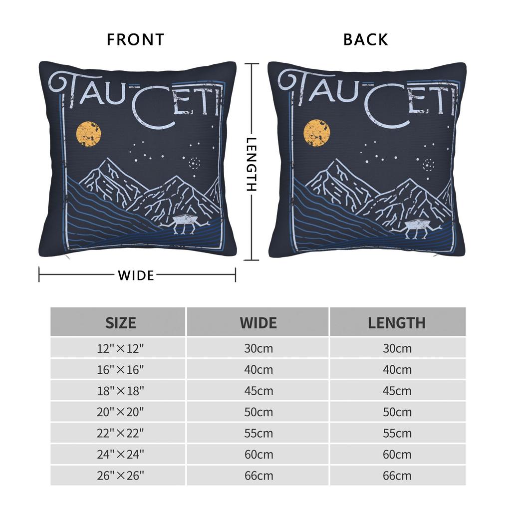 Project Tau Ceti Pillow Case Comfy Pillow Cover Retro Trendy Cushion Cover For Sofa Home Decor