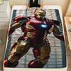 Iron Man Poster Warm Flannel Blanket, Printed for Bed Sofa Chair, Ideal for Picnic Travel Home -HYQ38