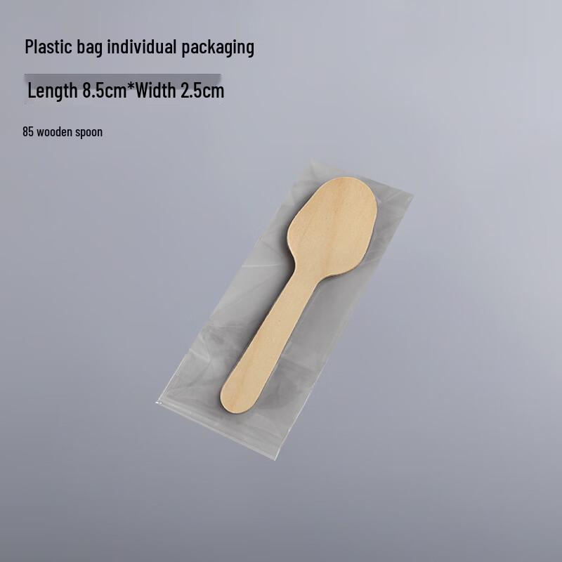 Disposable Birch Wood Spoons, 8.5cm