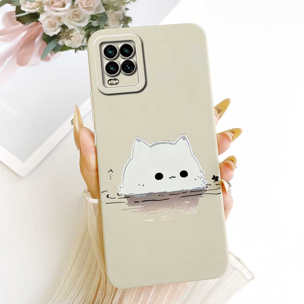 For Xiaomi Mi 10 Lite 5G Case Soft Silicone Retro Print Back Cover For Xiaomi Mi 10Lite M2002J9G M2002J9S Phone Cases