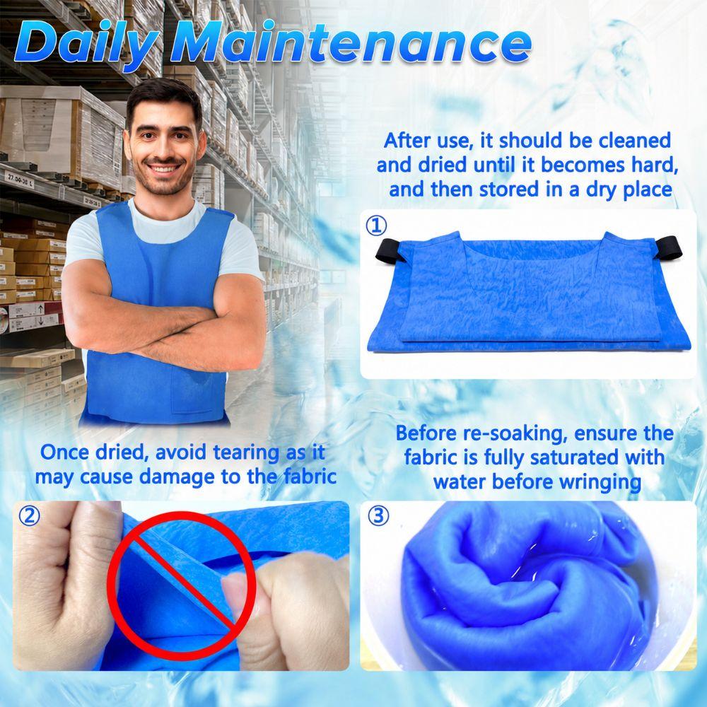 Evaporative Cooling Ice Vests No Energy Needed Cooler Vest Eco-Friendly Cooling Vest Outdoor