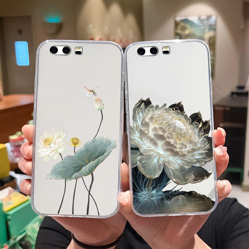 Per Huawei P10 Lite P10 Plus Custodia per Telefono Stile Casual Fantasie Silicone Morbido TPU Trasparente Leggera Copertura Per Huawei P 10+ Funda