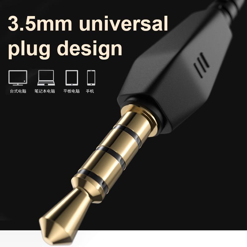 Transparent In-Ear Wired Earphone Subwoofer Stereo Bass Earbuds Sport Headset With Mic AVE