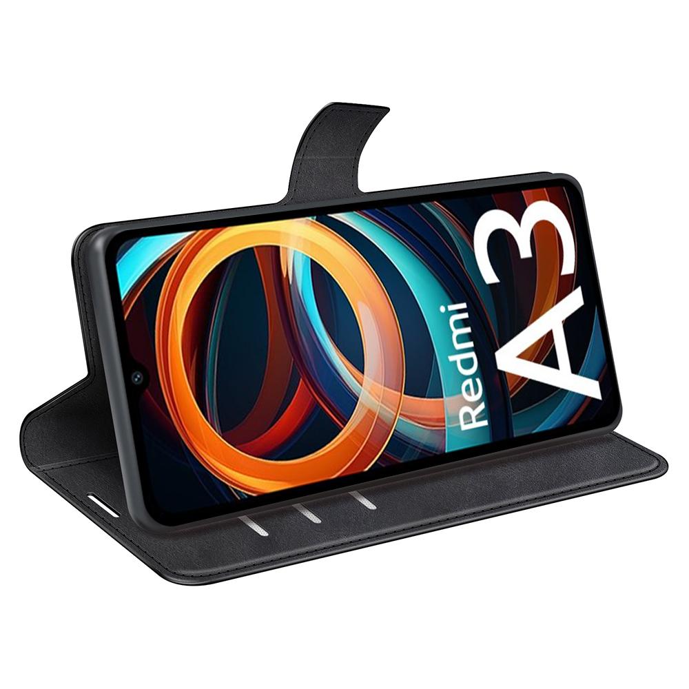 For Xiaomi Redmi A3/Poco C61 4G PU Leather Case Magnetic Closure Wallet Phone Cover
