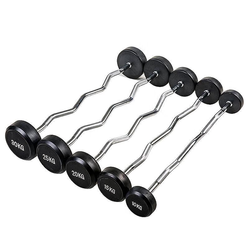 Curved Barbell for Home Weight Training