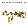 Creative Metal Golden Dragon Ring Cigarette Clip Driving Game Guitarist Perfect Universal Decor Gifts for Men Women