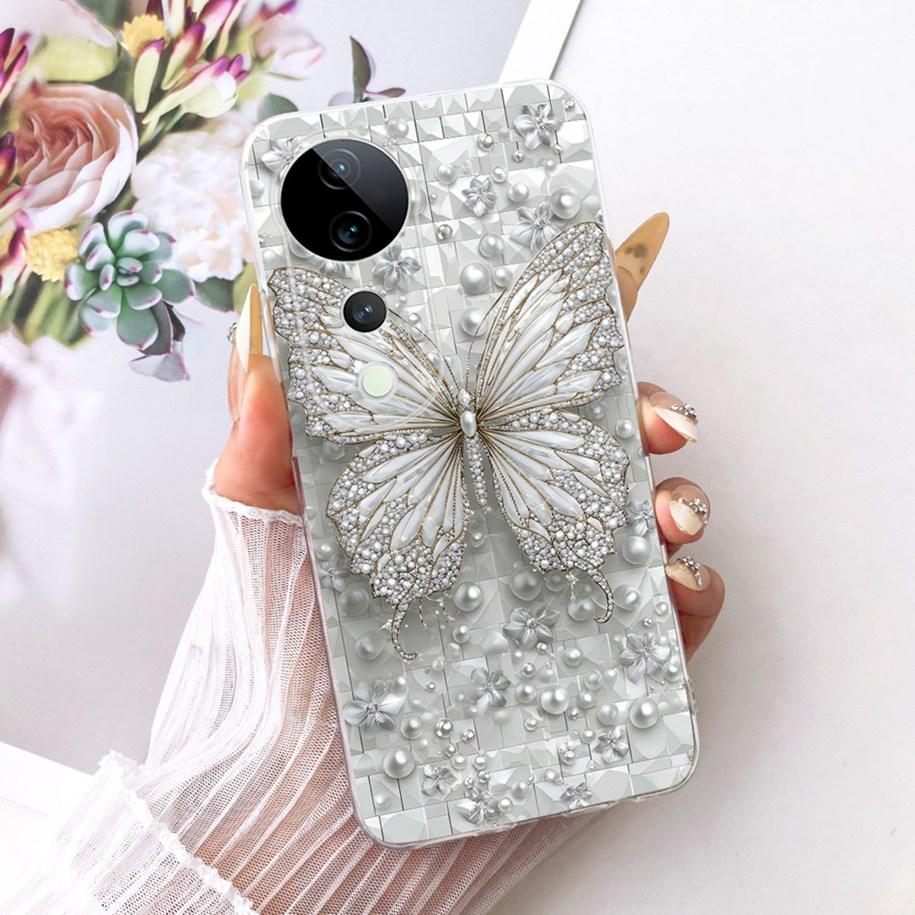 For Vivo V40 V2348 Case V40 Pro V2347 Cover Luxury Dragon Cartoon Soft Silicone Phone Case For Vivo S19 Pro T3 Ultra Funda Coque