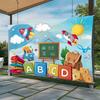 1 stuk, achtergronddecoratie voor back-to-school fotografie, een foto prop gemaakt van polyester, huis- en kamerdecoratie