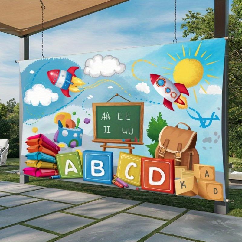 1 stuk, achtergronddecoratie voor back-to-school fotografie, een foto prop gemaakt van polyester, huis- en kamerdecoratie