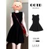 Small temperament sleeveless waist dress for women's years! Summer a-word French style short vest skirt