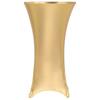 2 pcs Stretch Table Covers Golden 80 cm
