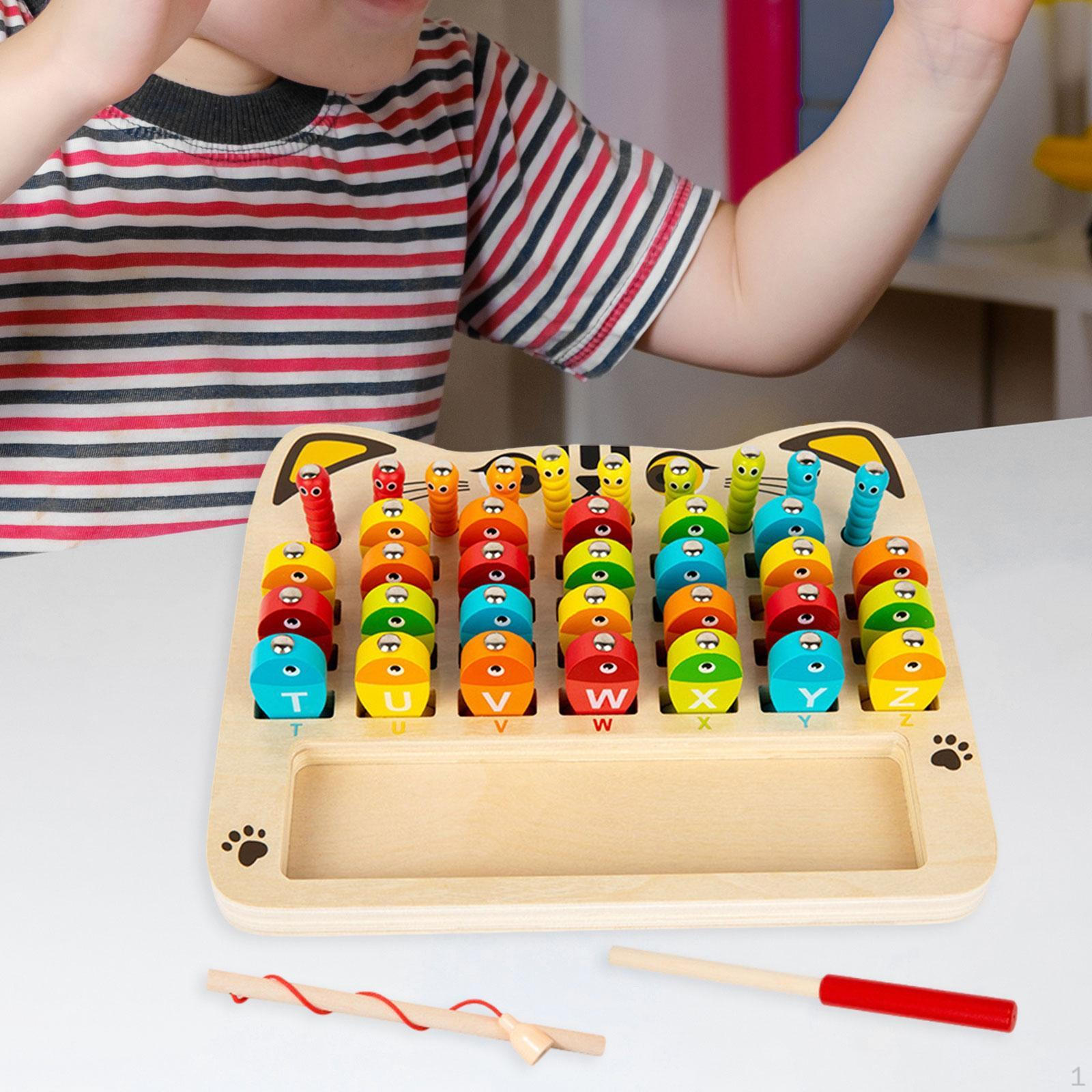 

Деревянная игрушка-рыболовная головоломка для детей дошкольного возраста, мальчиков и девочек, алфавит Alphabet
