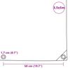 Vidaxl Plandeka 650 G/M², 3,5 X 5 M, Zielona